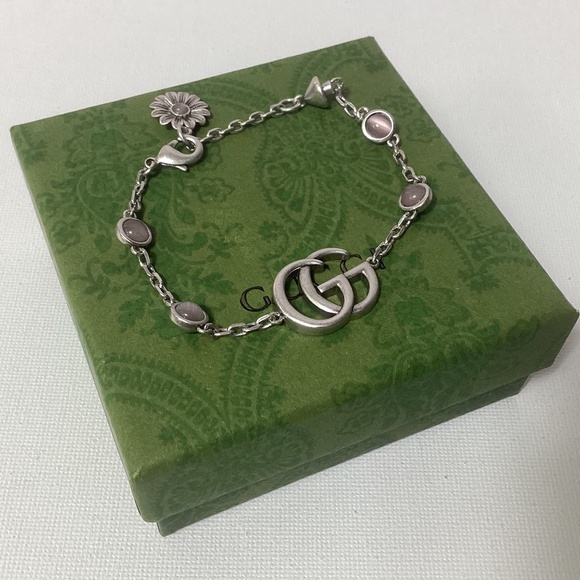 Gucci GG Silver Vintage Bracelet - Picture 1 of 2